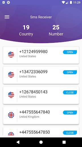 SMS Receiver screenshot 1