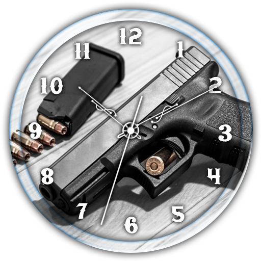 Pistol Clock Live Wallpaper icon