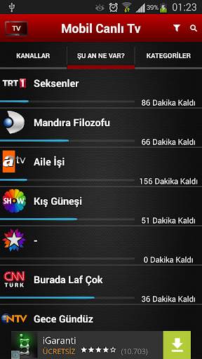 Mobil Canlı Tv screenshot 3