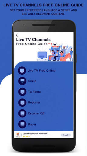 Live TV Channels Free Online Guide screenshot 4
