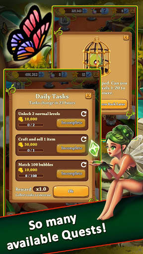 Bubble Pop Quest: Free Secret Elven Shooter Game screenshot 8