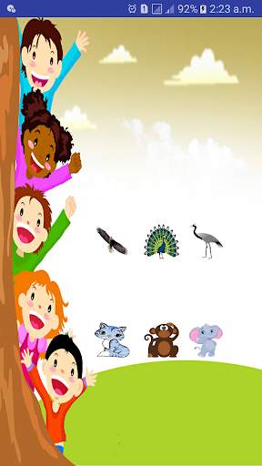 Child Learning - with animals and birds स्क्रीनशॉट 1