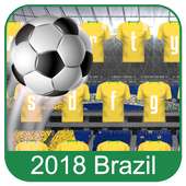 2018 Brazil Football Keyboard on 9Apps
