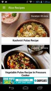Rice Recipes screenshot 1