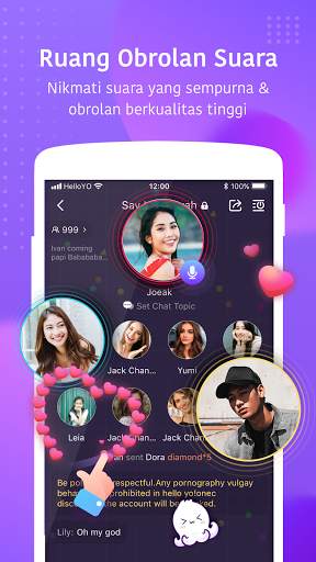 Hello Yo - Ruang Obrolan Grup screenshot 1