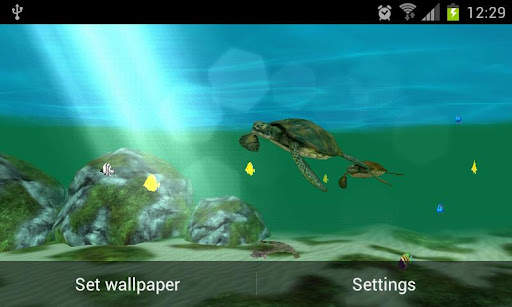My Seaturtles HD FREE LWP screenshot 1