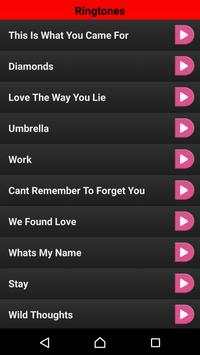 Rihanna Ringtones / Songs screenshot 1