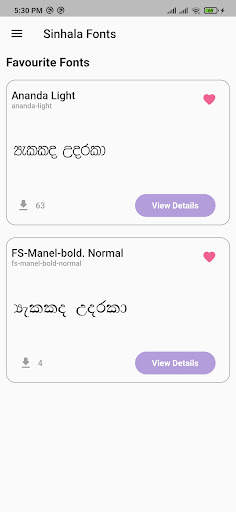 Sinhala Fonts: Download Free Sinhala Fonts screenshot 5