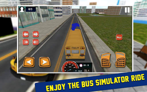 School Bus Drive Simulator2016 screenshot 13
