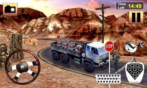 Army Cargo Truck - Army Truck Driving Simulator 3D screenshot 3