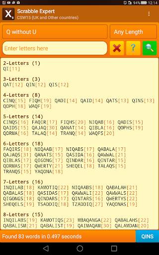 Word Expert (for SCRABBLE) screenshot 12