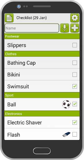 My Luggage Checklist screenshot 1