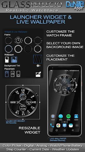 Glass Reflecto HD Watch Face screenshot 3