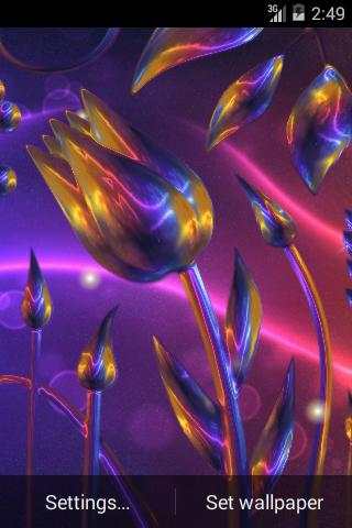 Glass Flowers Live Wallpaper screenshot 2