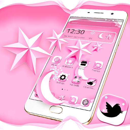 Pure Pink Star Moon Theme 1.1.3