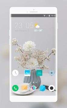 Theme for MIUI 12 simple flower launcher screenshot 1