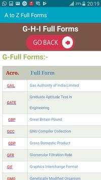 A to Z Full Forms screenshot 4