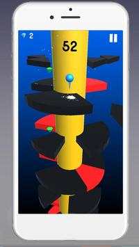 helix spiral lompat merah bola bergulir bola screenshot 2