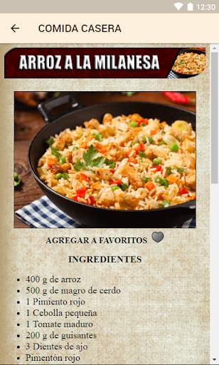 Comida caseira screenshot 2