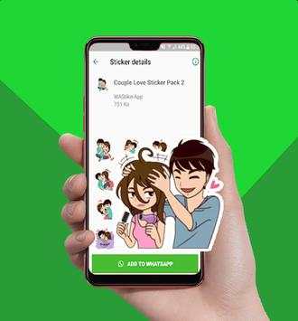 Romantic Couple Love Story WA Stickers Pack screenshot 6