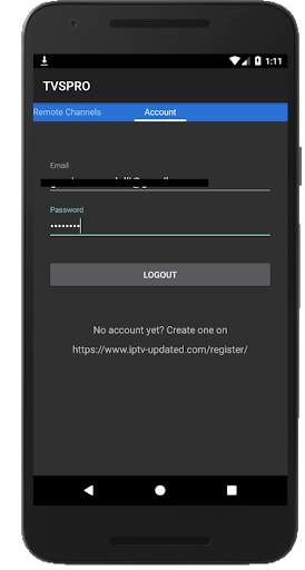 TVS player (w chromecast): organized IPTV player screenshot 3