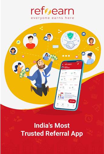 RefOEarn - Refer and Earn App, Earn Money Online स्क्रीनशॉट 1