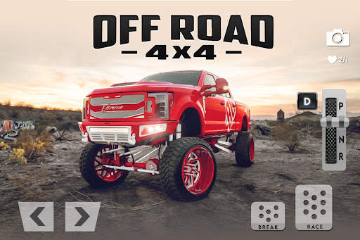 Off-Road Pickup Truck Hill Driving Simulator 2021 screenshot 2