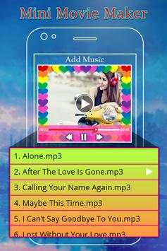 Mini Movie Maker With Music screenshot 3
