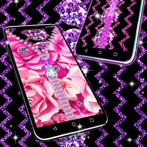 Zipper diamond flower locker screenshot 5