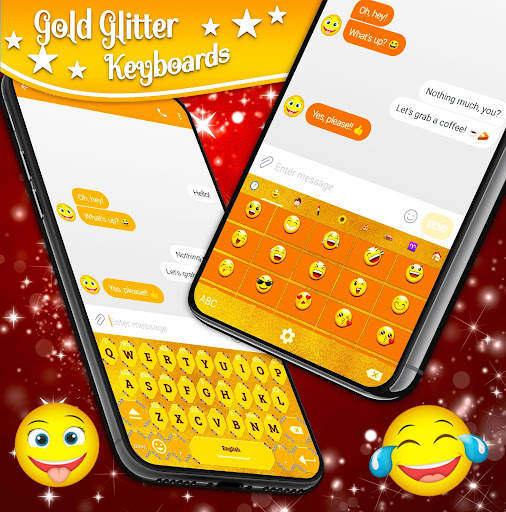 Gold Keyboard 👑 Golden Shine Themes Keyboards screenshot 5