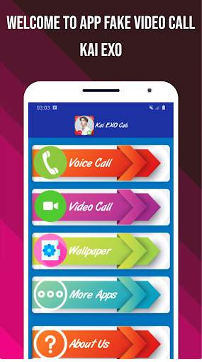 Kai EXO VIdeo Call You !Fake Video Call App screenshot 1