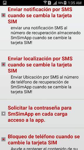 SmSimApp Anti Theft screenshot 8