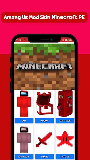 Among Us Mod Skin Minecraft PE screenshot 8