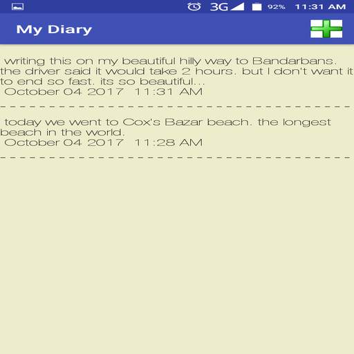 My Diary 3.0