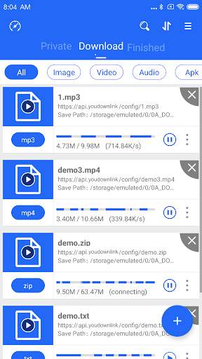 Download Manager - Fast Private Downloader 1 تصوير الشاشة