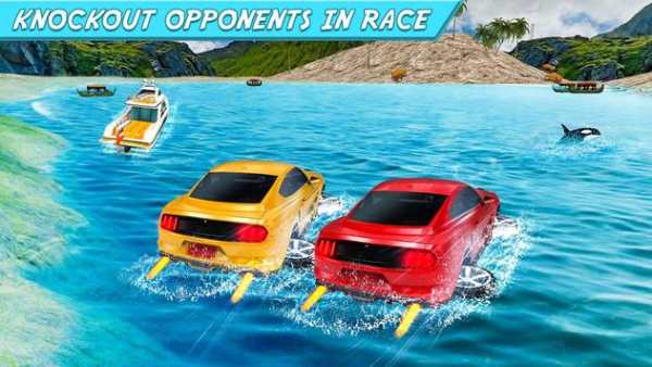 Crazy Water Surfing Car Race screenshot 3