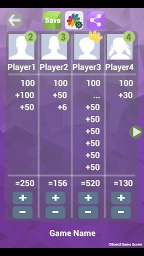 Tabletop Game Scorer 5 تصوير الشاشة