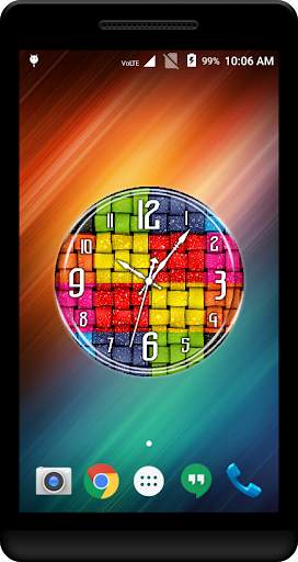 Colorfull Clock Live Wallpaper screenshot 1