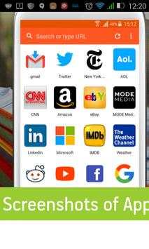 Fast Browser Optimize for Smartphones and Tablets screenshot 1