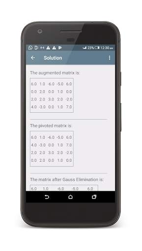 Linear System Equations Solver screenshot 3