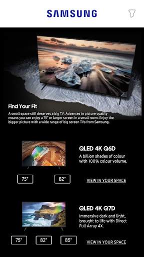 Samsung TV True Fit screenshot 3