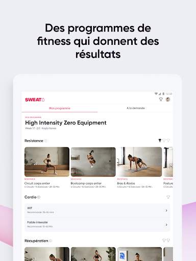Sweat: App de fitness femmes screenshot 10
