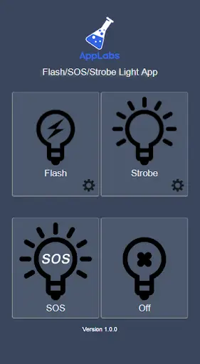 Flash/SOS/Strobe Light by AppLabs screenshot 1