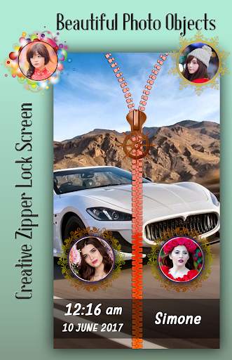 Car Zipper Lock Screen screenshot 3