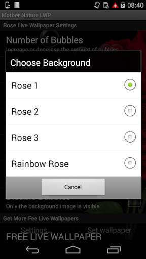 Rose Free Live Wallpaper screenshot 5