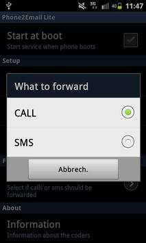 Call and SMS Forwarding Lite screenshot 2