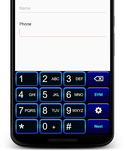 Blue Neon Keyboard स्क्रीनशॉट 4