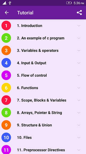 Learn C Programming स्क्रीनशॉट 1