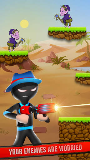 Mr Spy Stickman Bullet Shooter Free Offline Games screenshot 1