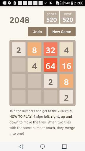 2048 Original screenshot 2